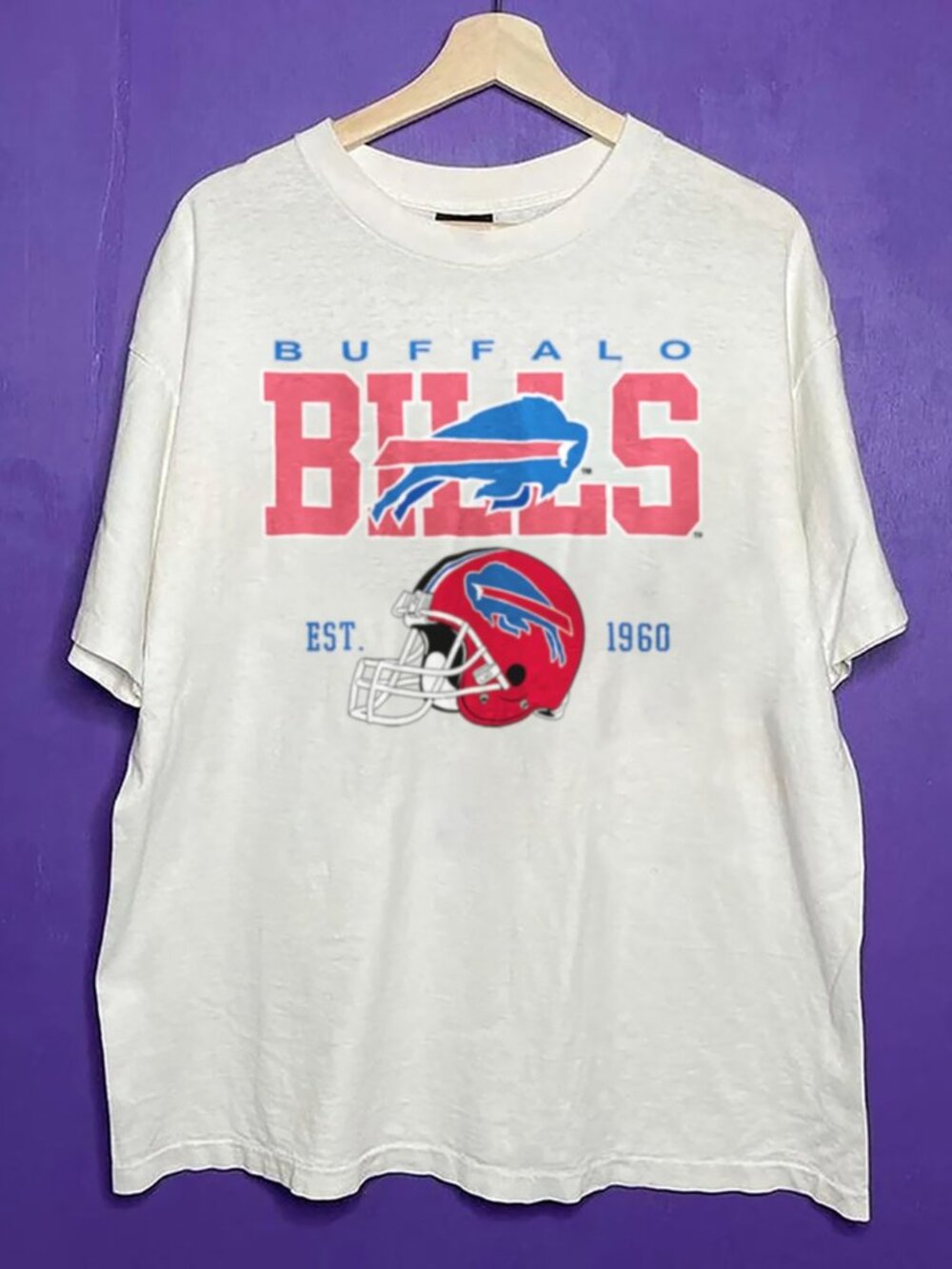 1960 Vintage Buffalo Bills Football Shirt, Retro NFL Buffalo Bills Shirt Tee